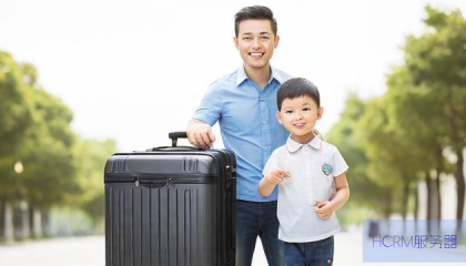 爸爸扛着沉甸甸的爱,送孩子上学,行李重达四五十斤