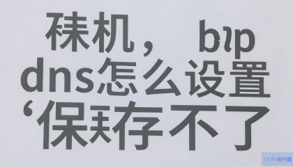 如何解决OPPO手机DNS设置保存不了的问题？