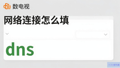 华数电视的网络连接怎么填DNS？