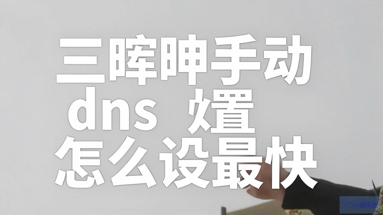 群晖手动dns怎么设置最快