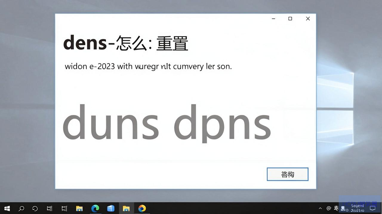 win10 怎么重置dns