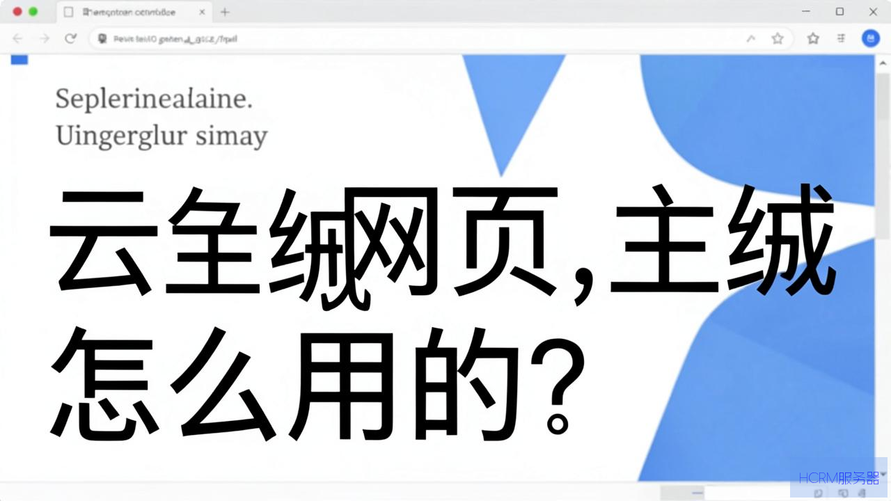 免费网页云主机怎么用的