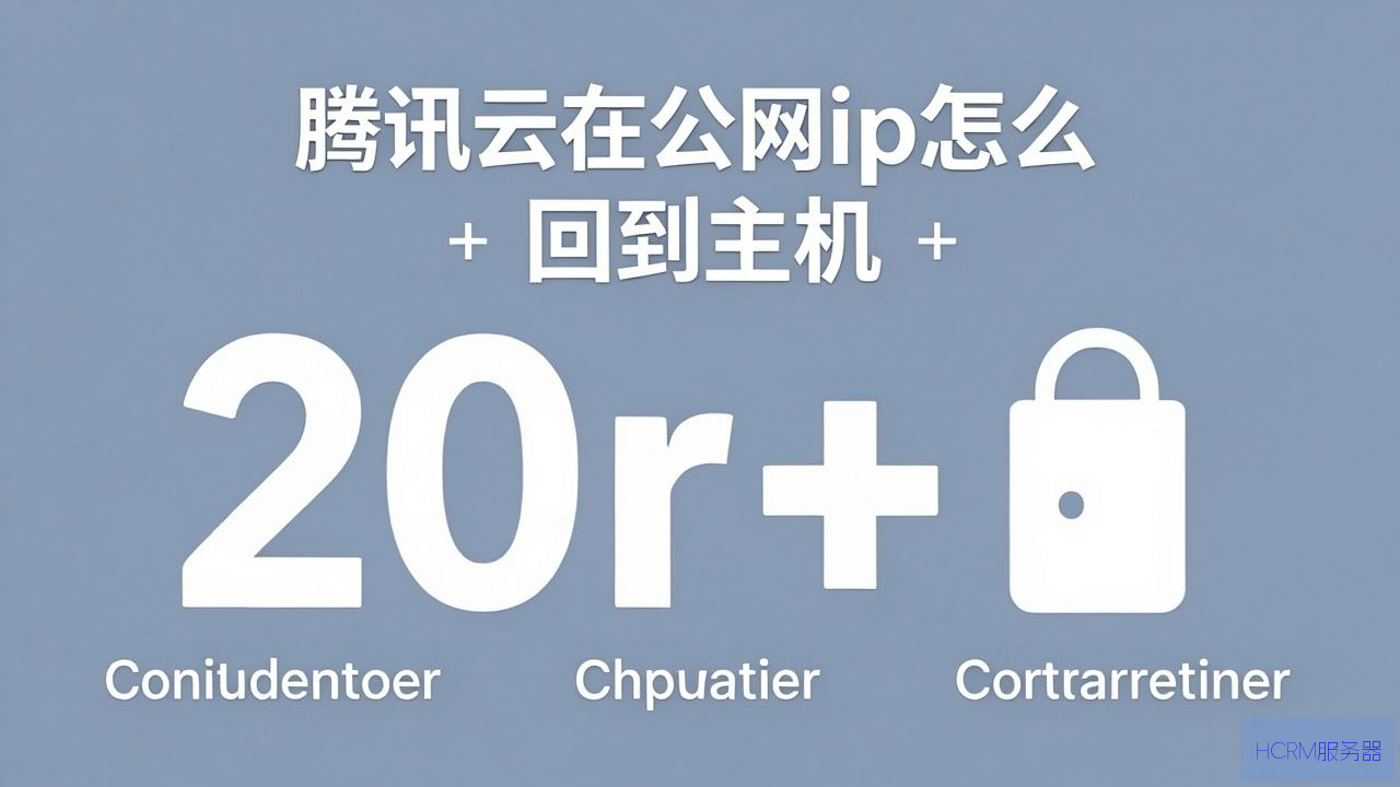 腾讯云在公网ip怎么回到主机