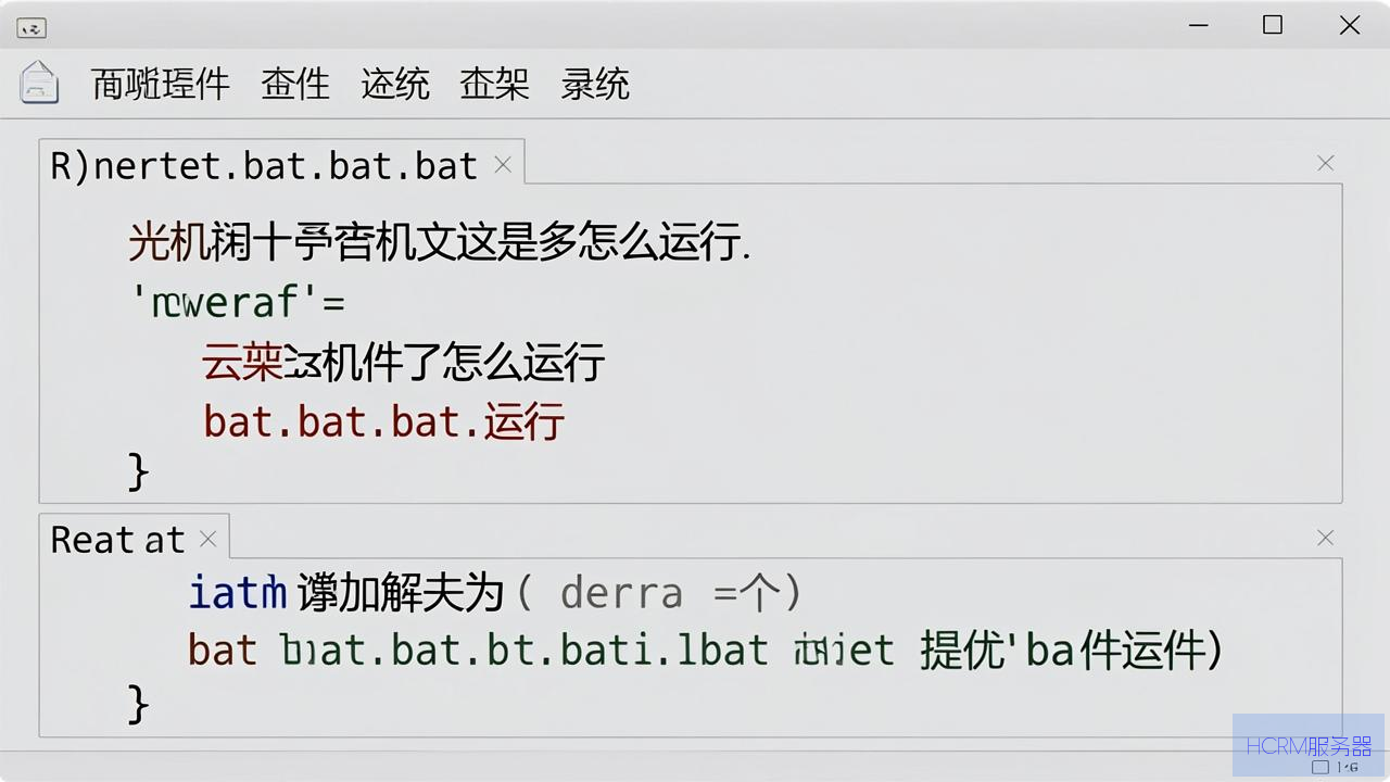 云主机怎么运行.bat文件
