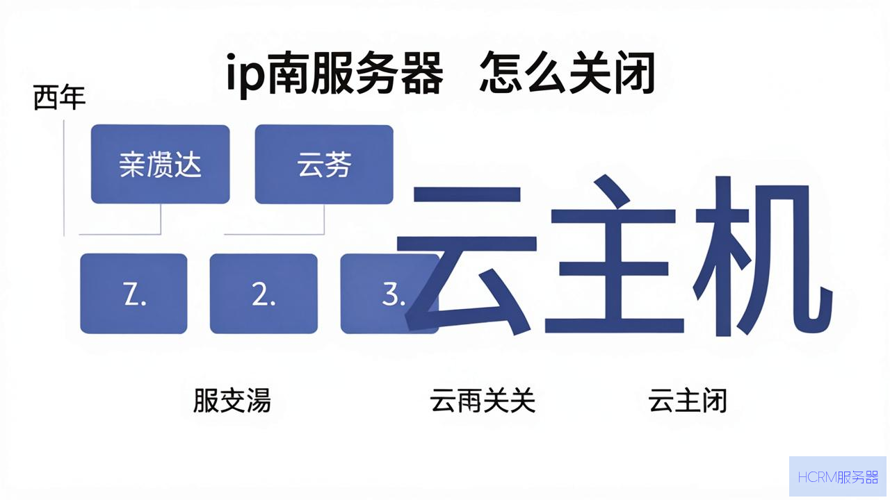 湖南ip服务器怎么关闭云主机