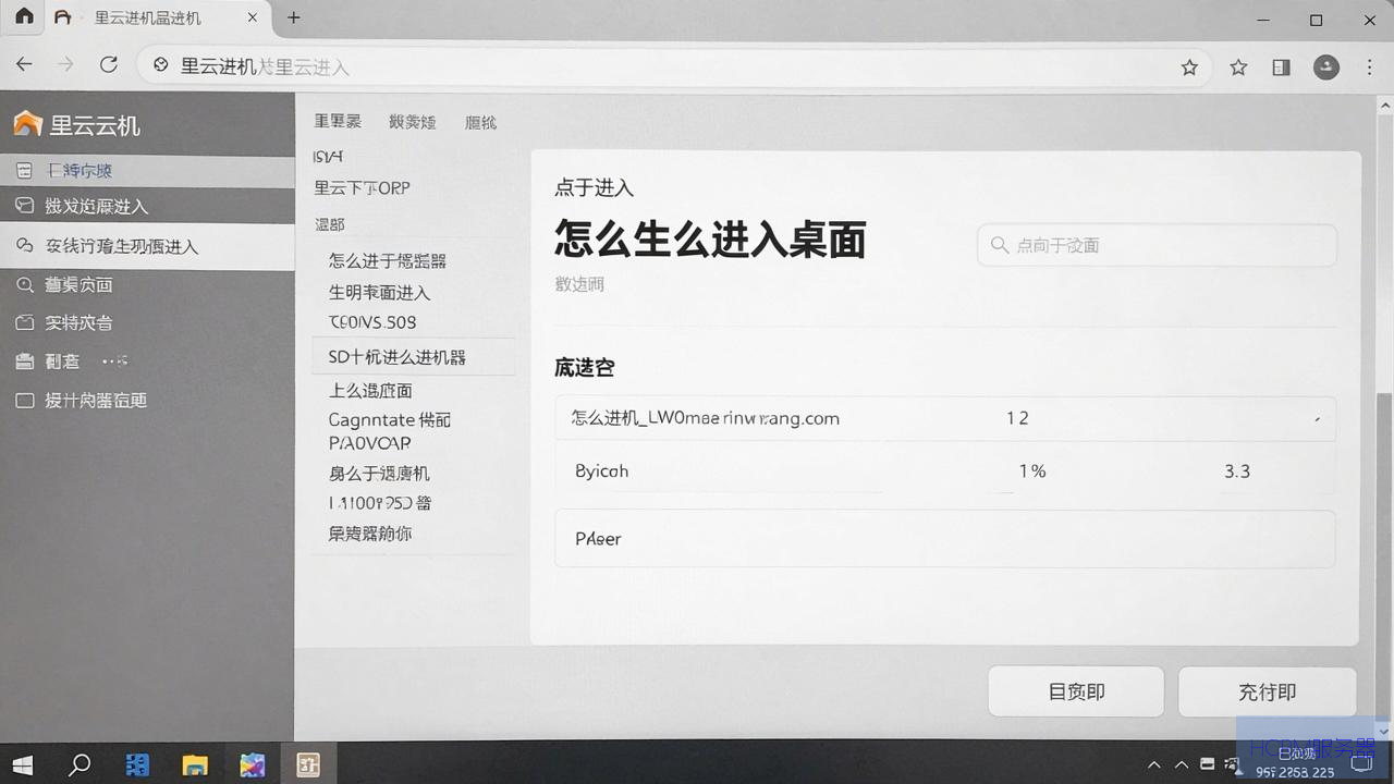 阿里云主机怎么进入桌面