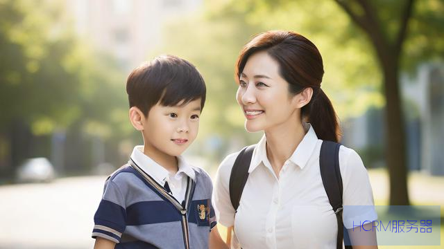 妈妈拍下儿子的上学搭子在楼下等他
