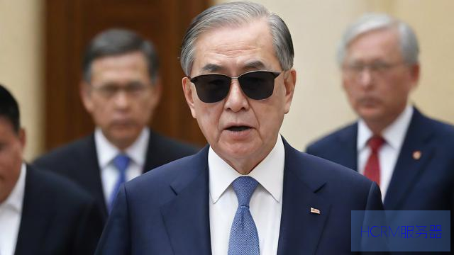 美官员迎接李在明全程戴墨镜