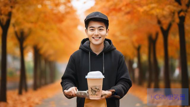 “秋天第一杯奶茶”忙坏外卖小哥