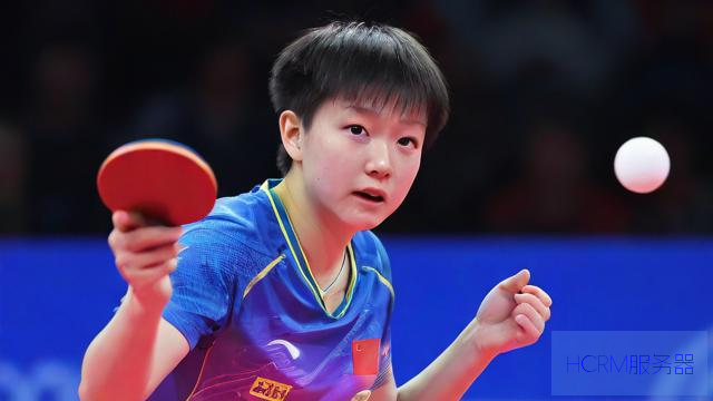 孙颖莎打得日本选手一脸无奈举球拍
