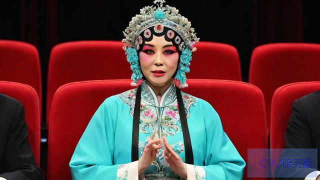 女子看京剧发现后排坐着洪秀柱