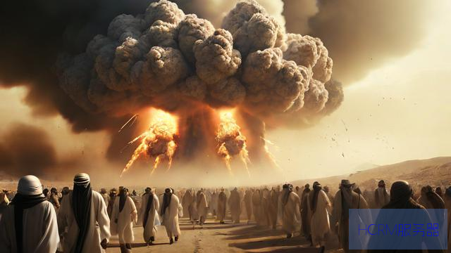 卡塔尔遭袭爆炸声巨大民众惊慌奔跑